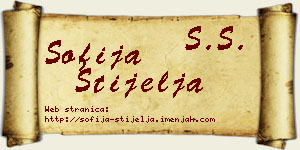 Sofija Stijelja vizit kartica